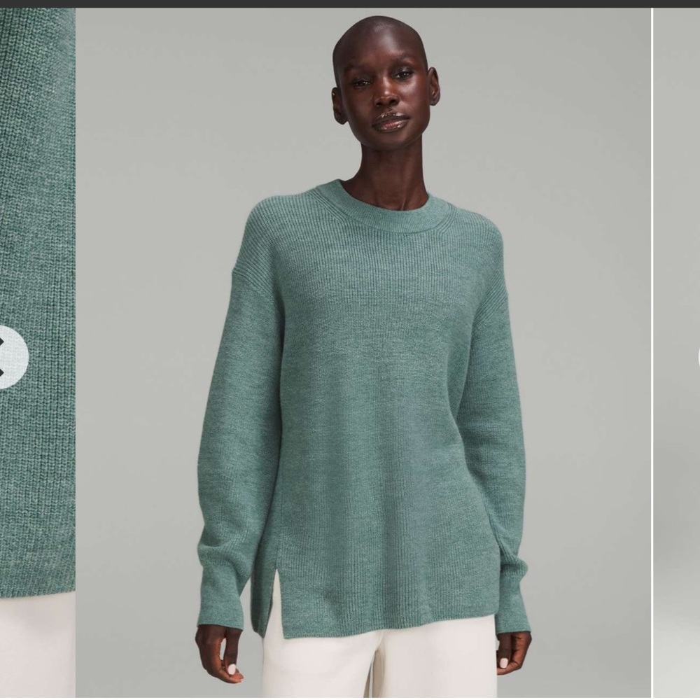 NWOT Lululemon Merino Wool-Blend Ribbed Crewneck Sweater